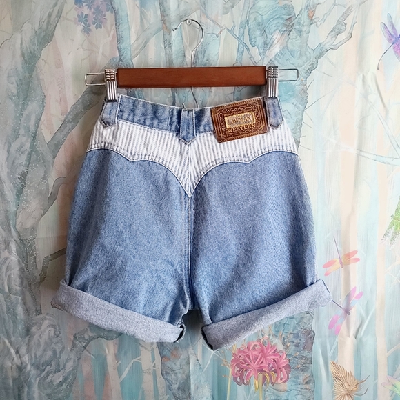 HP Vintage HighRise Denim Shorts LightWash Western - Picture 15 of 15